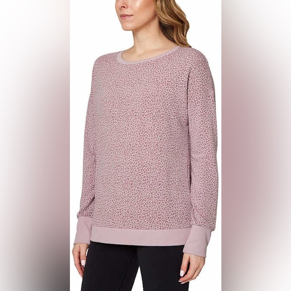 Mondetta‎ Women's Lightweight Printed Sweatshirt Pullover Top Medium Long Sleeve
